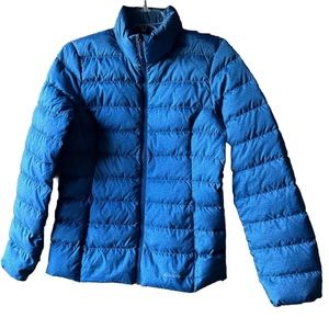 Eddie Bauer EB650 Down Insulated Puffer Coat Womens Small Jacket Teal